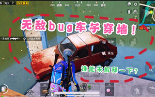 《和平精英bug》和平精英：无敌bug车子穿墙！谁能出来解释一下？(视频)