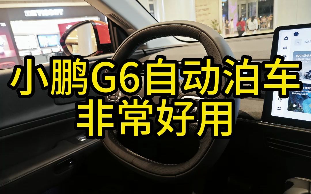 小鹏G6自动泊车体验非常好 真的刮目相看