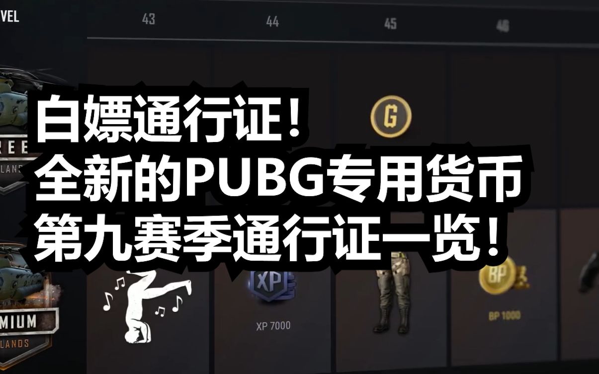 白嫖通行证全新的pubg专用货币第九赛季通行证一览吃鸡快讯75