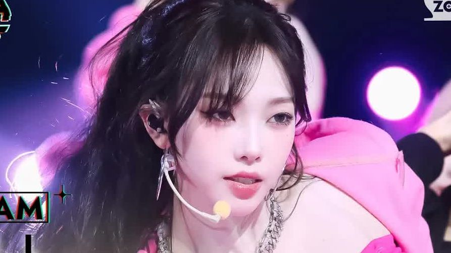 sbs歌谣大战aespa Pink Hoodie柳智敏官方直拍超清4K
