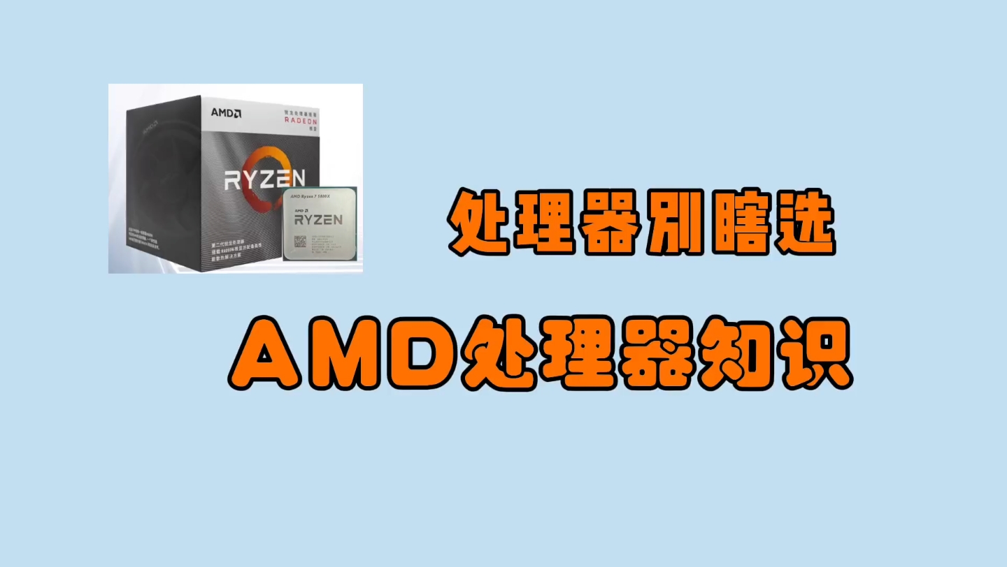 AMD处理器知识学习