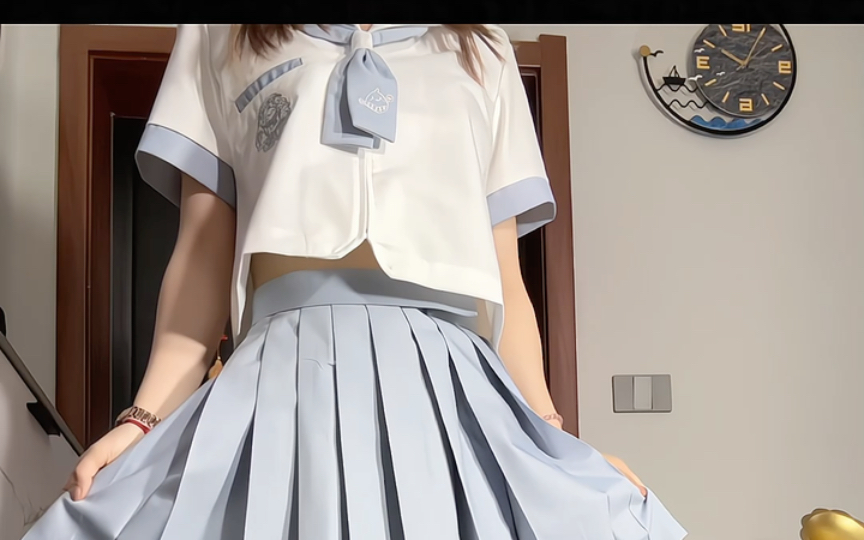 Knee-high white layered with white flowers