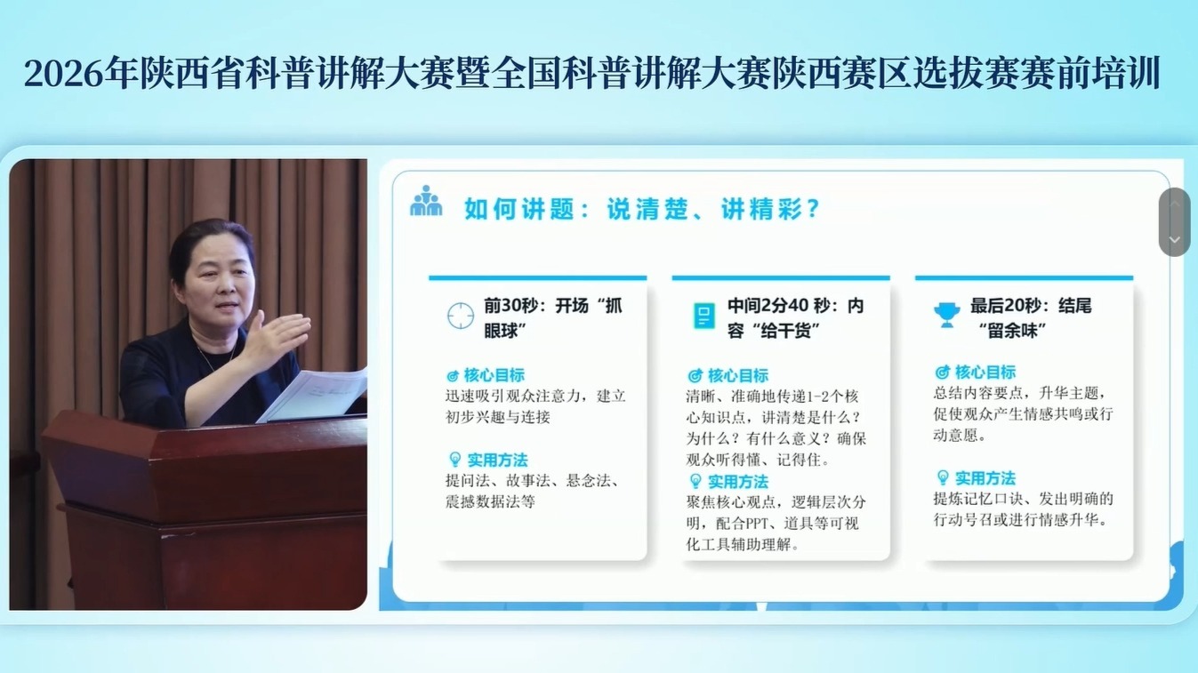 2026年陕西省科普讲解大赛暨全国科普讲解大赛陕西赛区选拔赛 赛前培训260513_141251