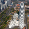 航拍广西备受热议的新媒体中心，其造型让各大地标建筑甘拜下风
