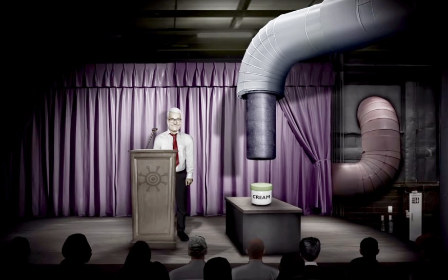 黑色讽刺动画「神奇乳霜」