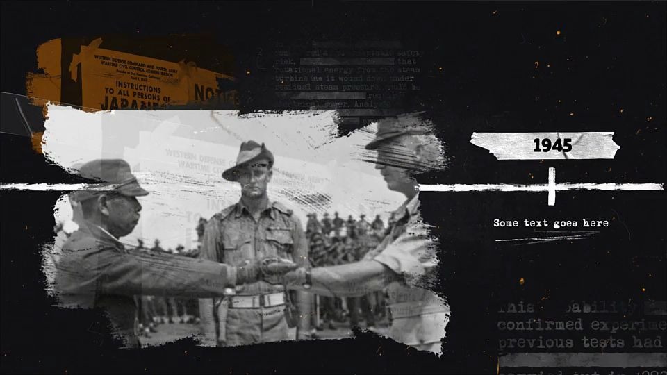 AE模板-历史时间表