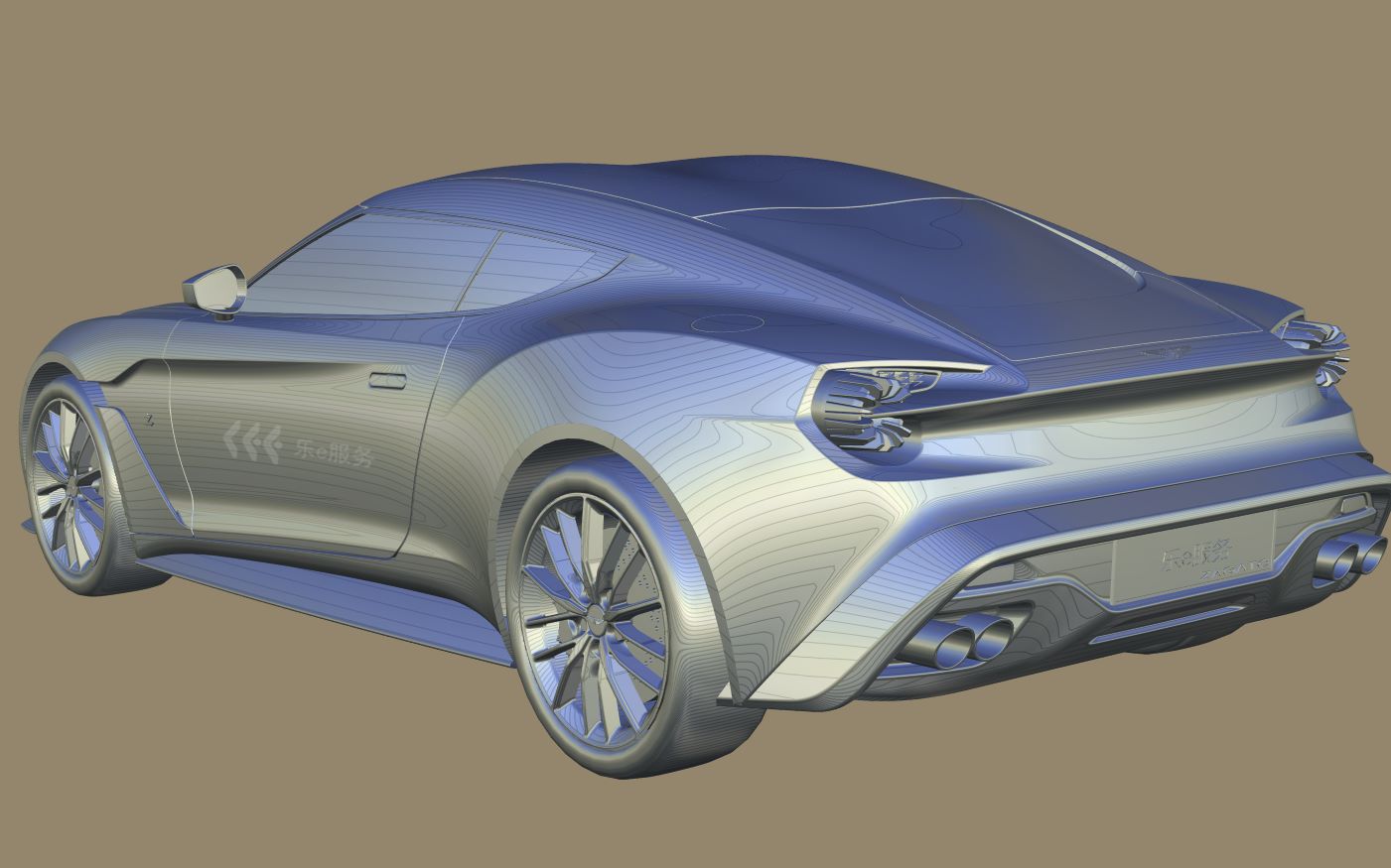 设计星素材分享平台 C4D奔驰汽车建模教程(视频为20倍播放速度)