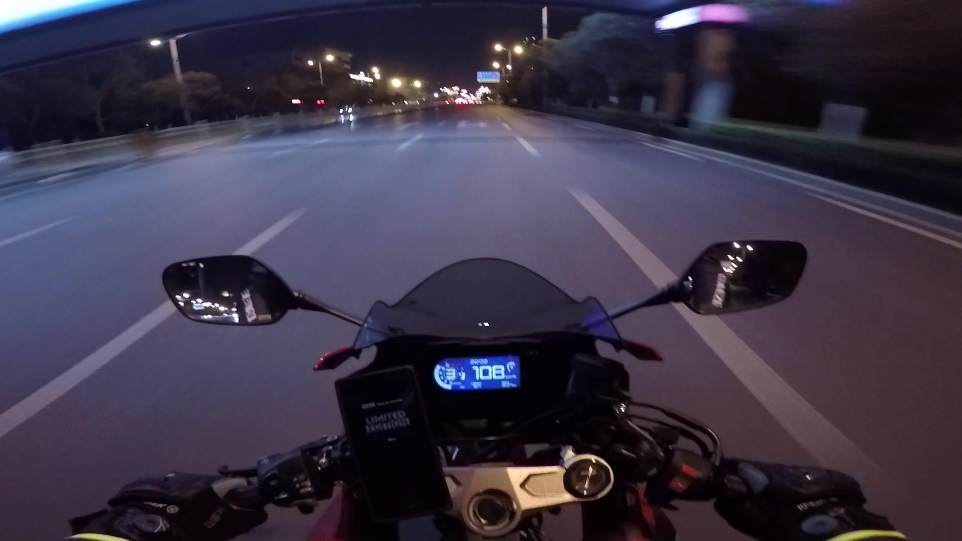 骑车听歌waywardonecbr650r夜骑济南