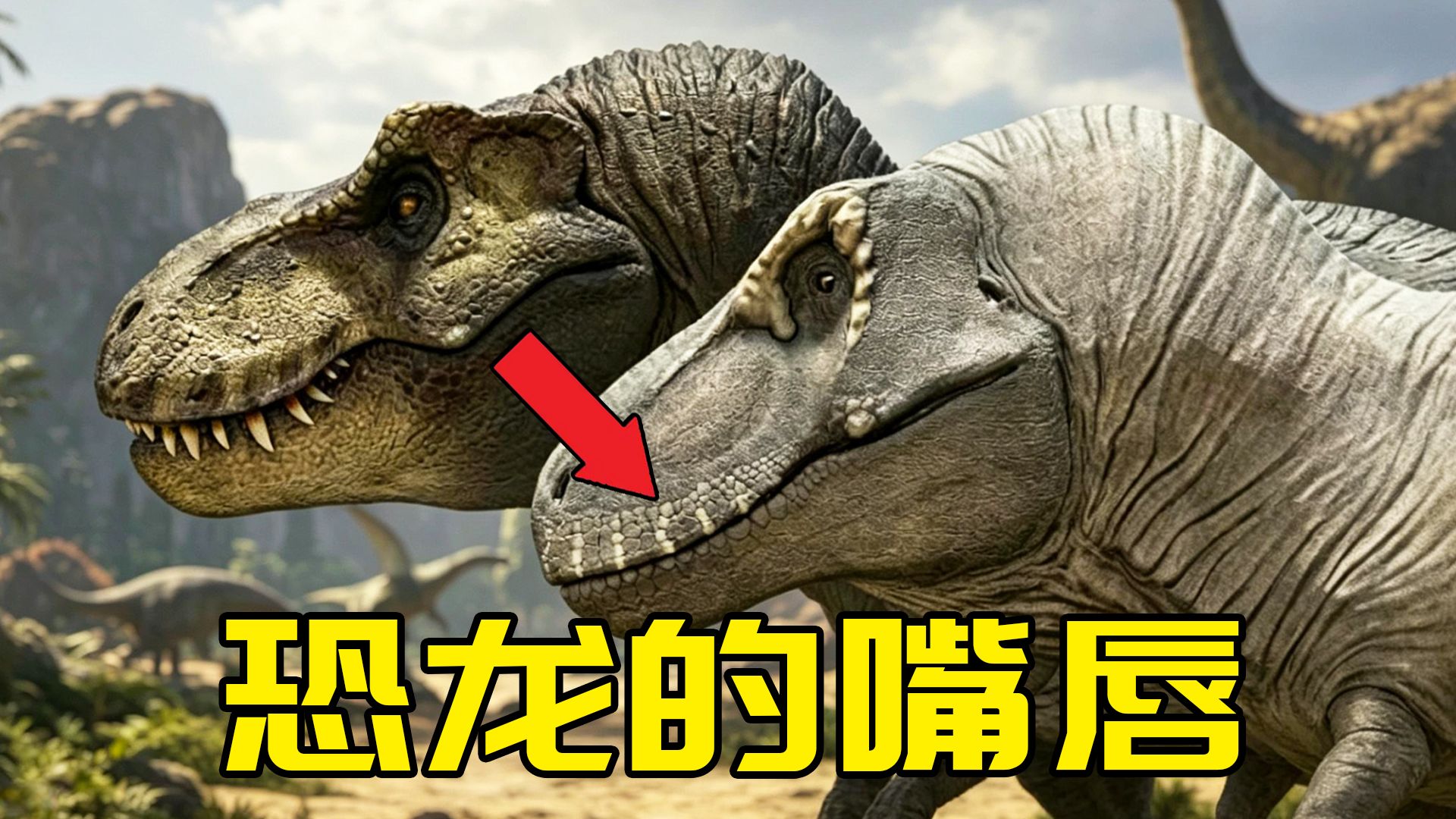棘龙又整出新花样了？恐龙的牙齿平时根本不露出来！【朝化析拾32】