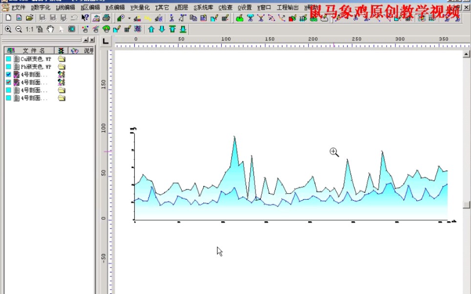 鼠马象鸡MapGIS67化探制图教程12.3 渐变色背景区文件的使用说明
