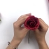 纸花教程：教你用皱纹纸做玫瑰瓶插花