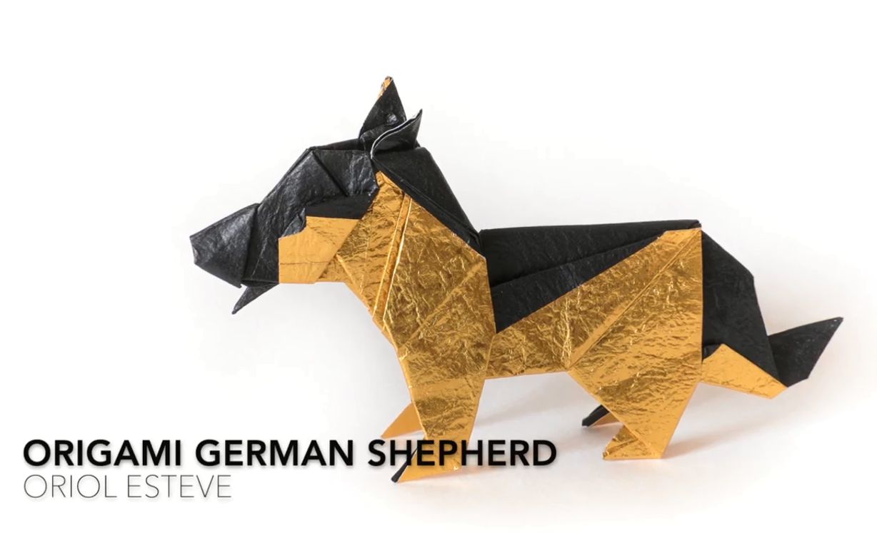 油管搬运折纸origami德国牧羊犬germanshepherdbyoriolesteve