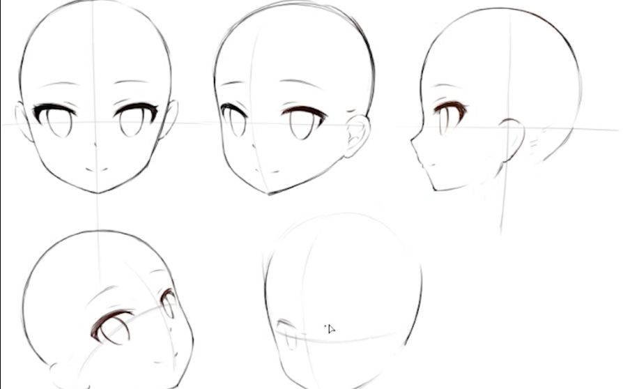 三步画出不同角度的脸,真的只是三步哦!
