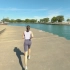 美帝妹子带你跑芝加哥湖前绿道 跑步机跑步、健步走有氧背景视频