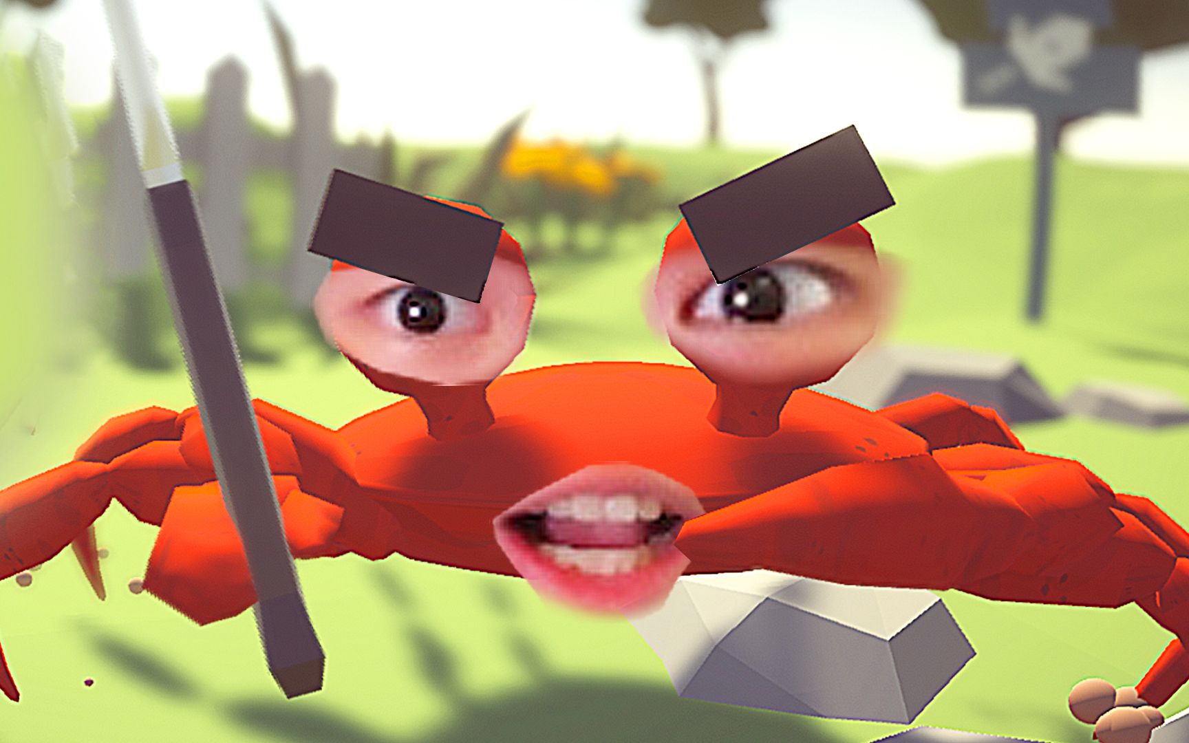 看!这只螃蟹拿刀对着你! 蟹老板模拟器