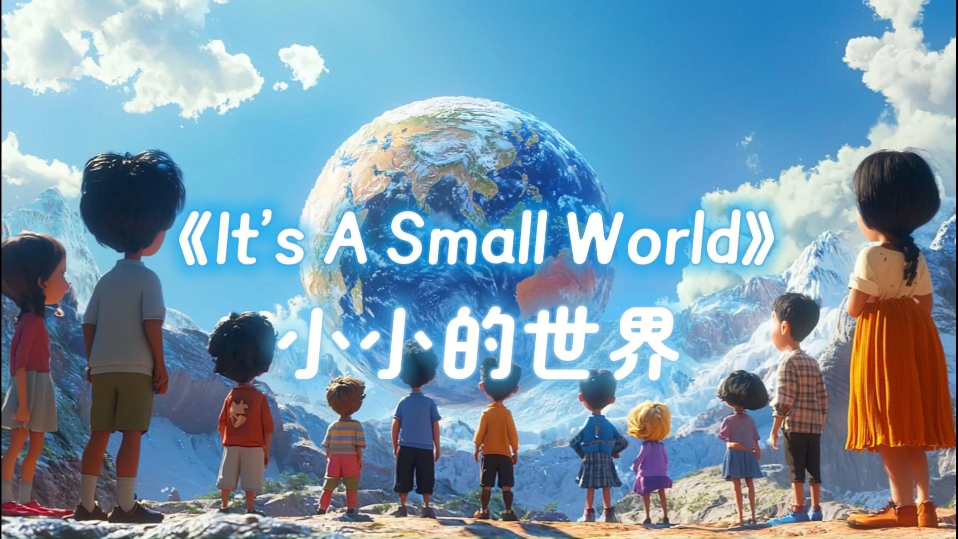 《It's A Small World》小小的世界英文歌曲背景视频