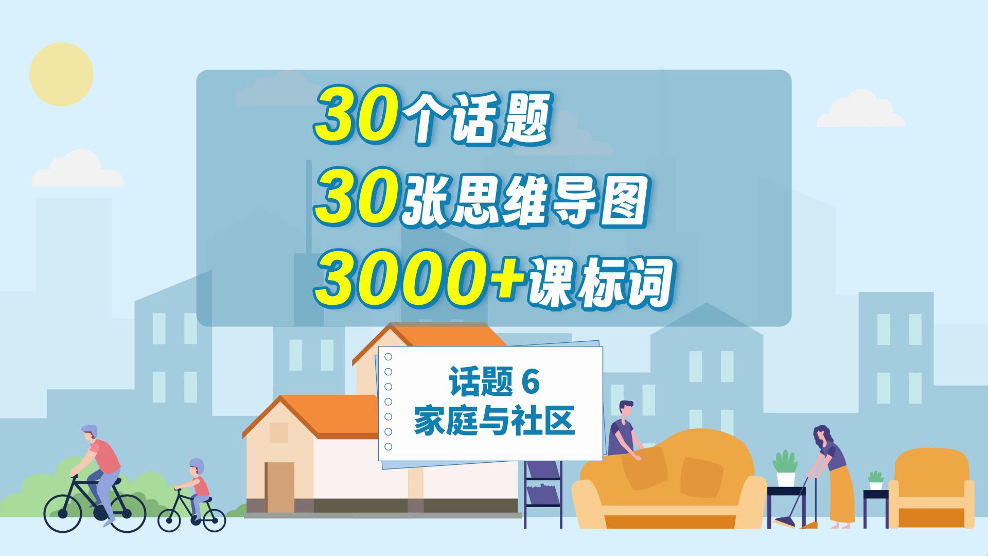 话题词汇思维导图 —— 【话题6】家庭与社区