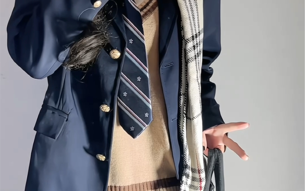 Layering scarves when it's cold