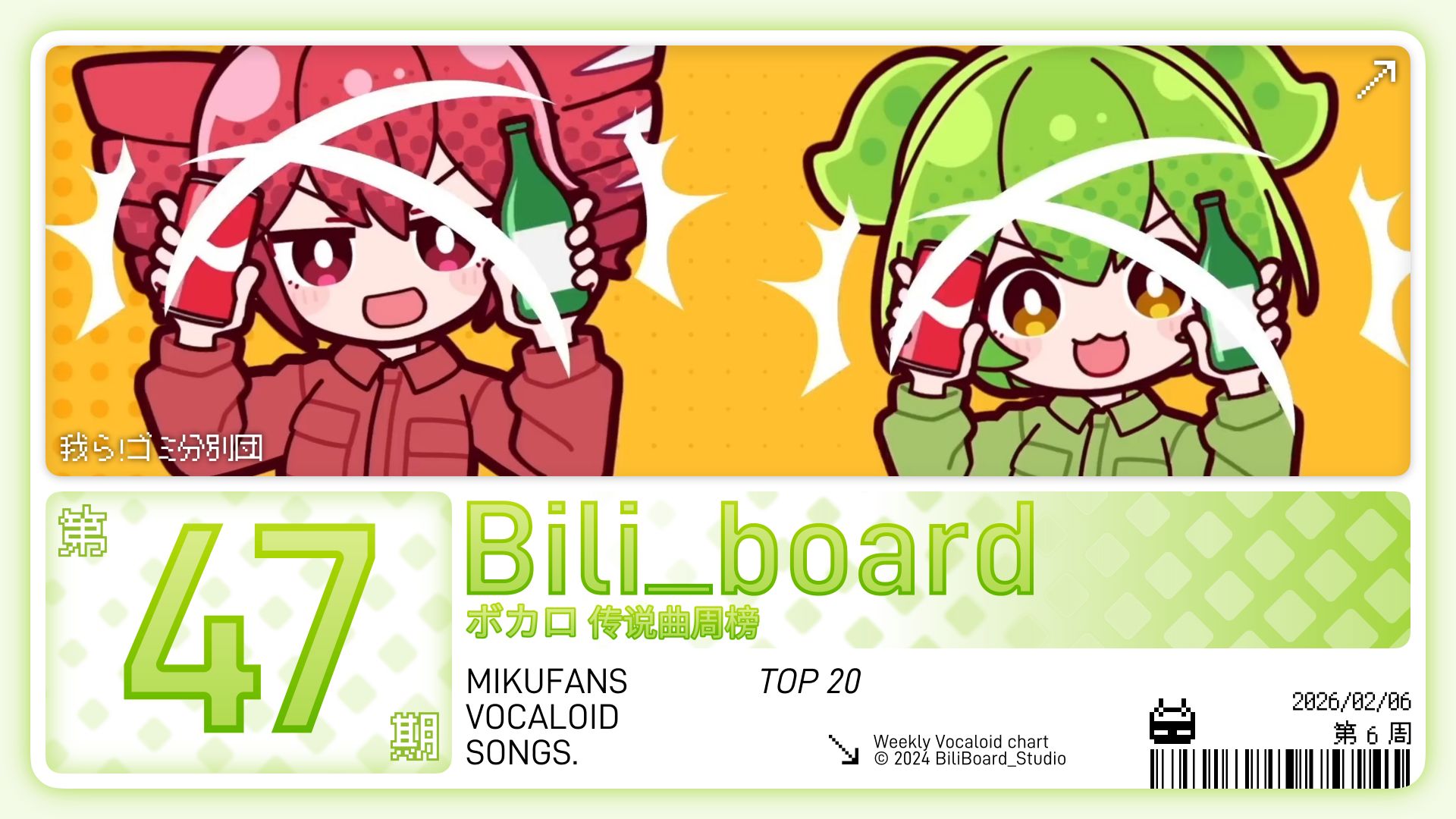 Bili_Board术力口传说曲周榜第47期2026年2月6日第6周