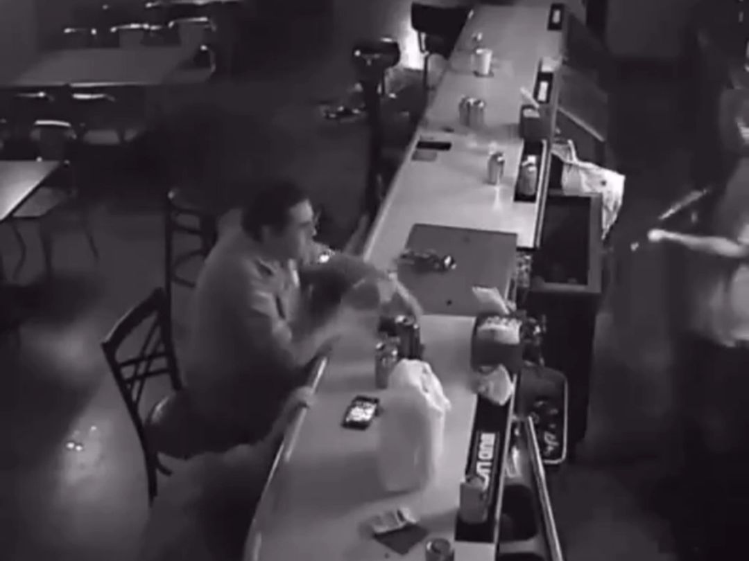 He didn't panic during the robbery and even lit a mosquito coil.