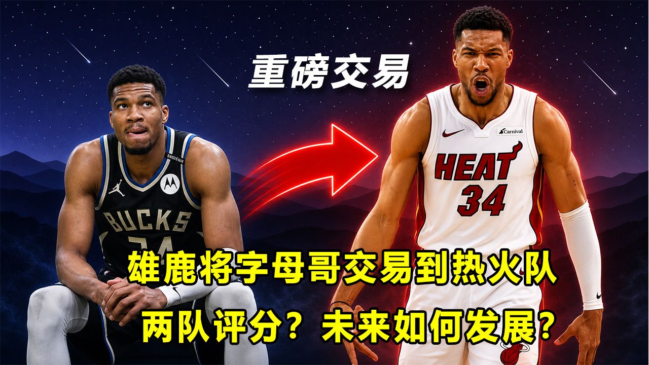 【Terry】重磅交易！选秀前夜，雄鹿将字母哥送至热火队！两队如何评分？后续怎么发展？