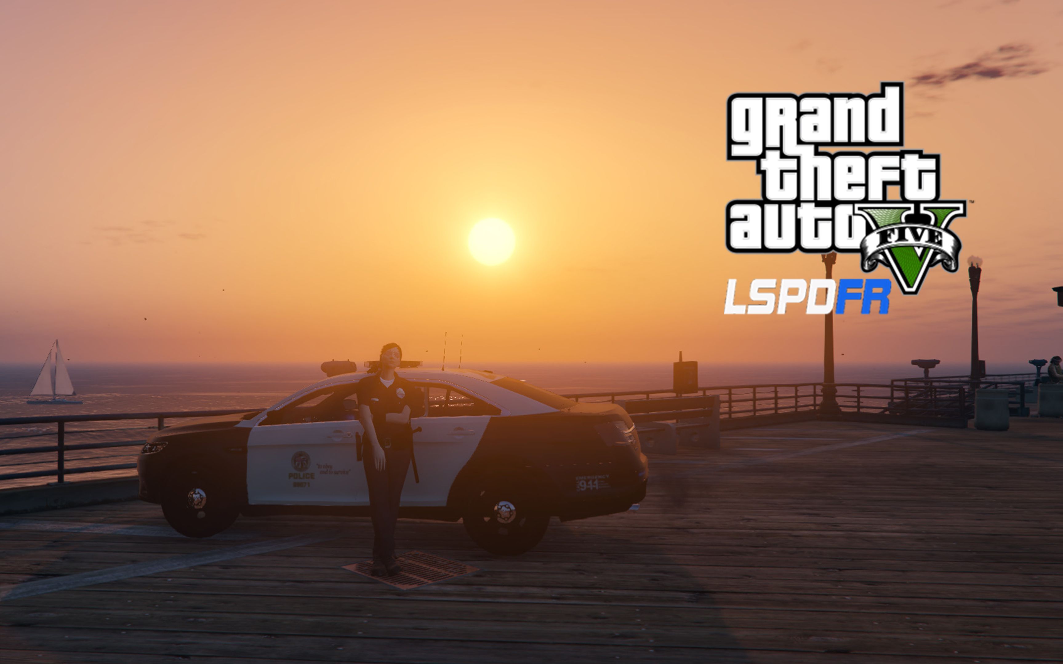 gta5lspdfr洛城女警小姐姐执法