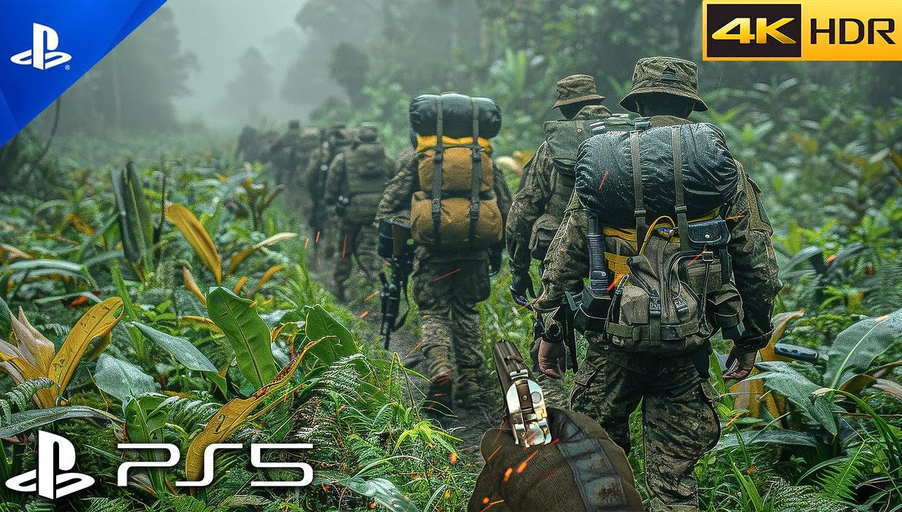 [4K 60FPS HDR] 使命召唤【PS5 越南战争】 | 逼真沉浸式超强图形游戏