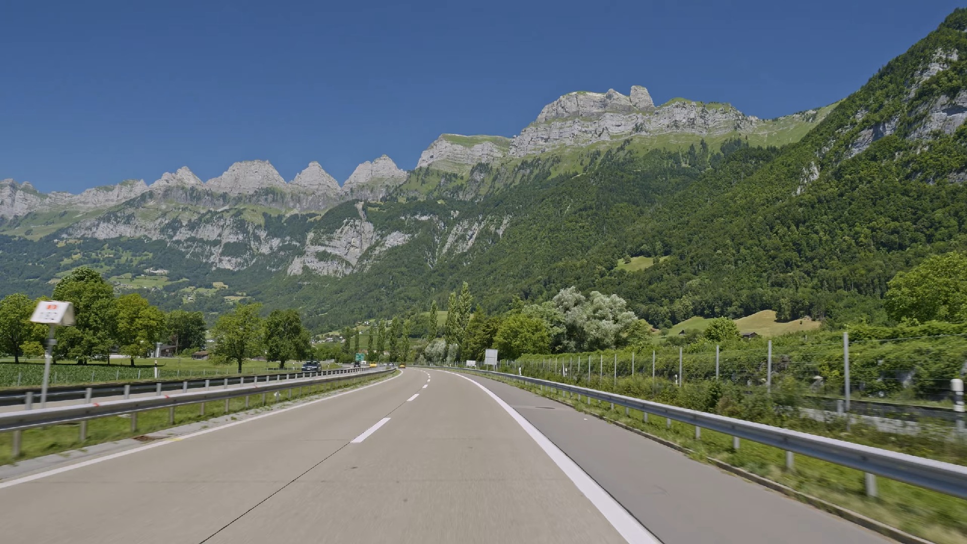 【油管搬运】瑞士高速公路 萨尔干斯到苏黎世