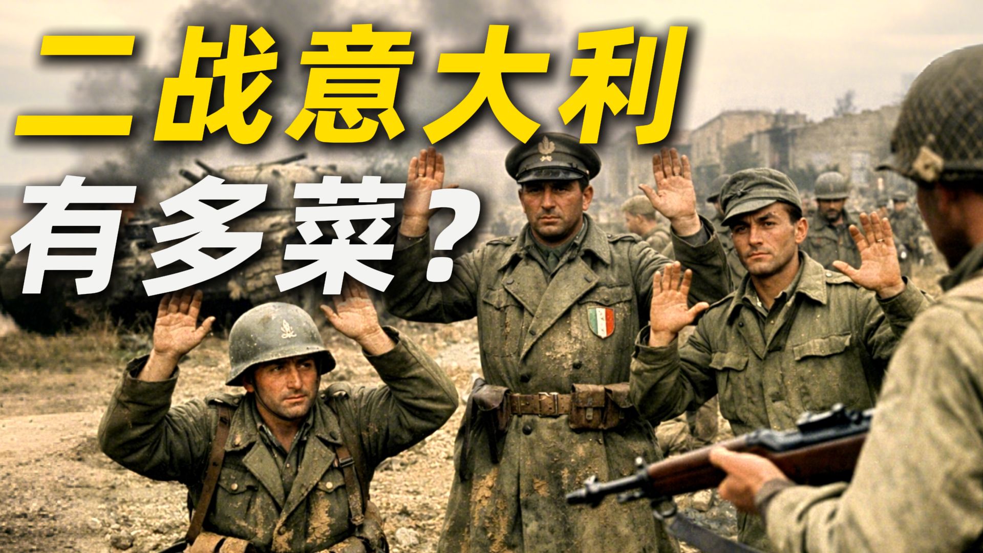 二战意大利有多菜？意军有哪些奇葩操作？【三木说47】