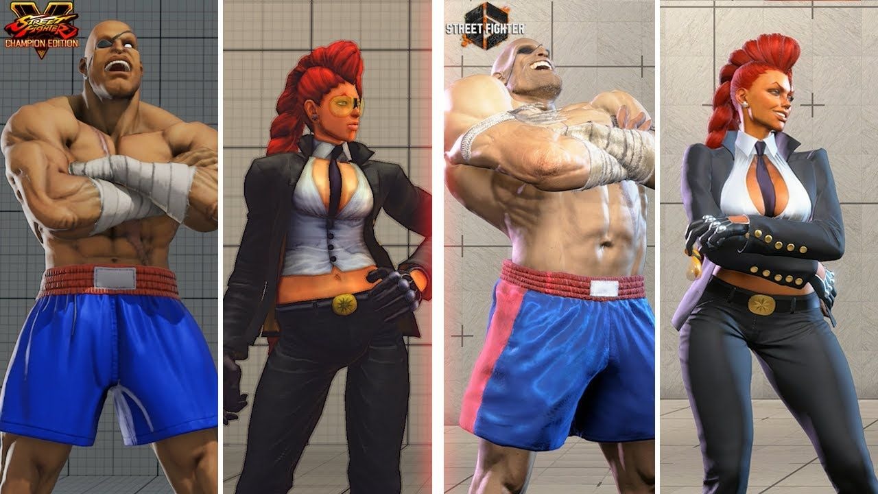 【4K60帧】街霸5 vs 街霸6 - 全角色胜利动作对比 | 作者：YOYO-DODO