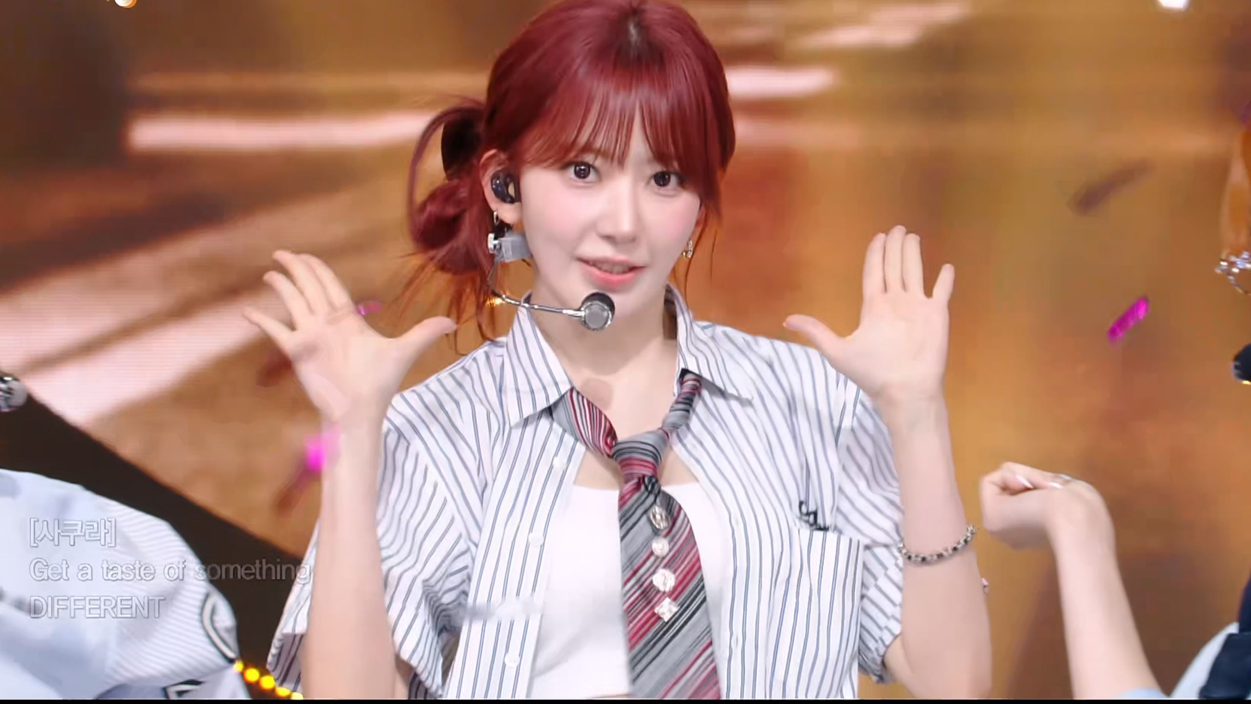 【宮脇咲良】4K画质 LE SSERAFIM- DIFFERENT英文版 250704音乐银行舞台