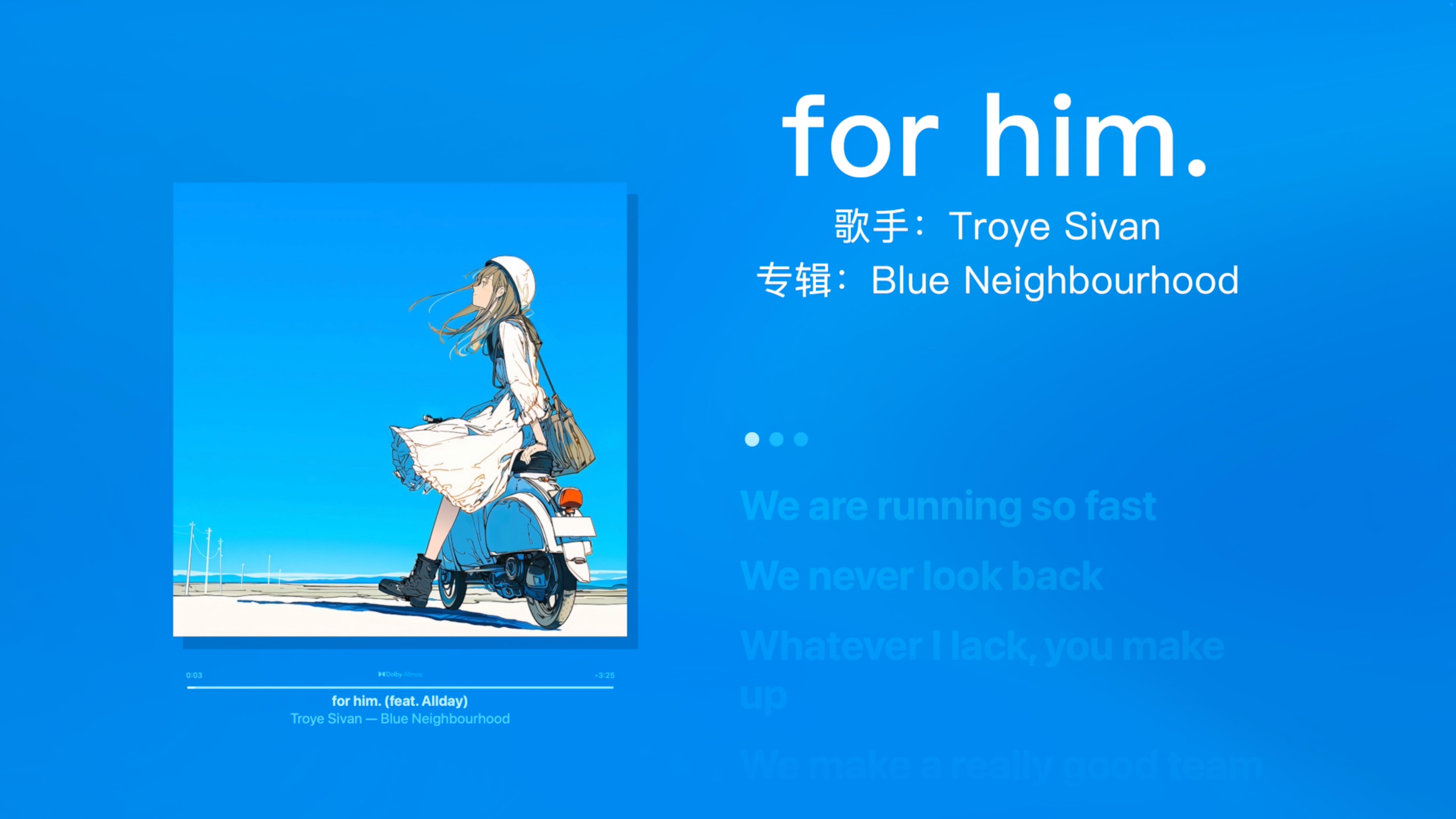 《for him.》🎵“这个前奏直接抓住你～”-Troya Sivan-🌟日推小众歌单🌟【宝藏音乐】