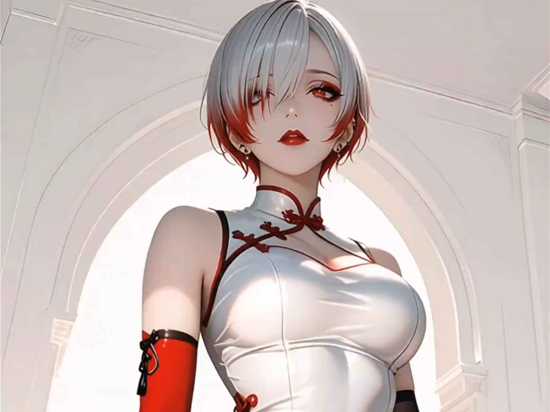 对旗袍还是没有抵抗力