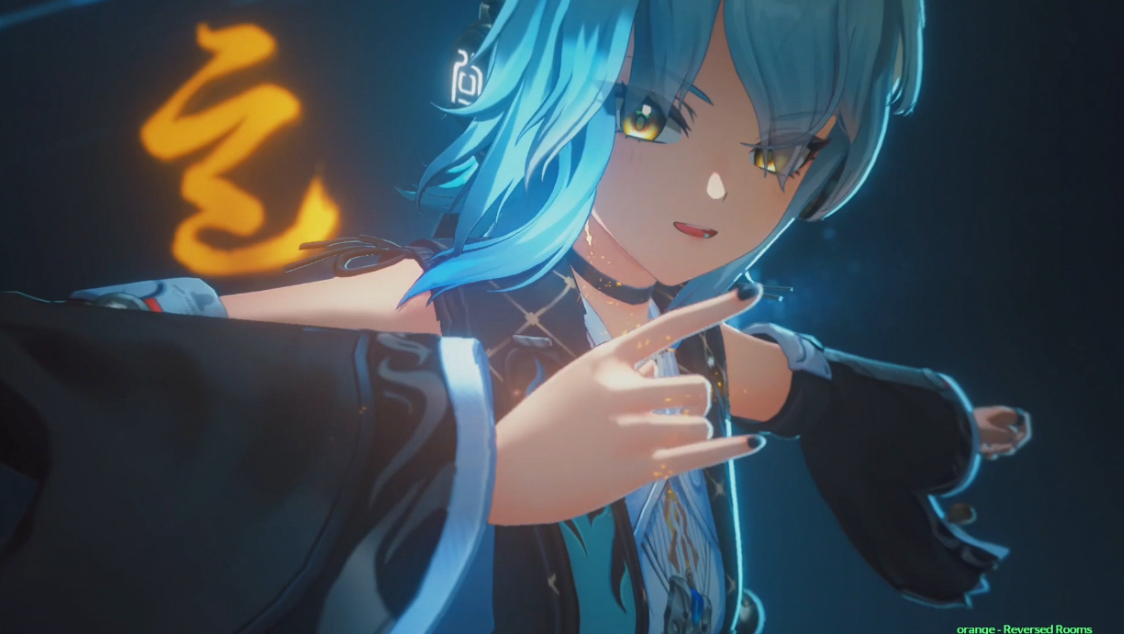 鸣潮卜灵&千咲技能、待机动画演示