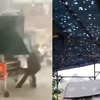 有居民屋顶铁棚、玻璃被砸穿！广西突降大风+冰雹强对流天气