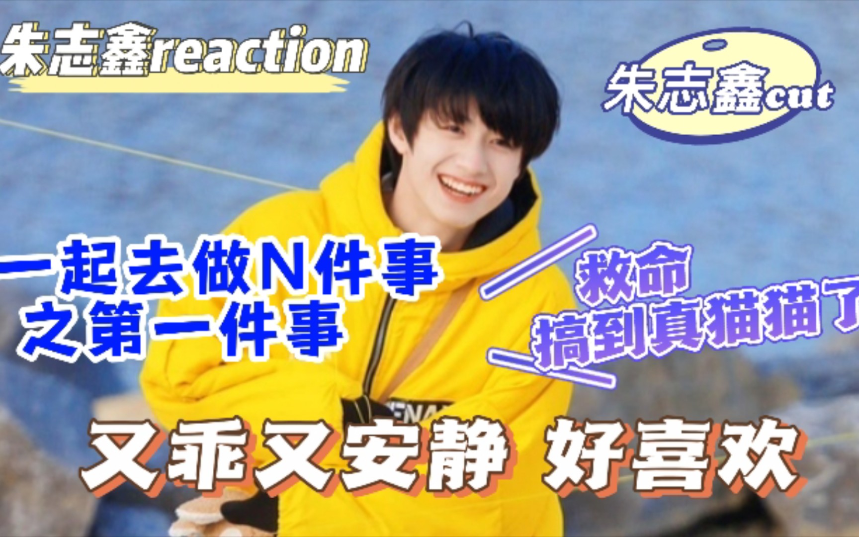 【朱志鑫reaction】每次看物料都在想怎么会有这么可爱的人啊之入坑第十八天