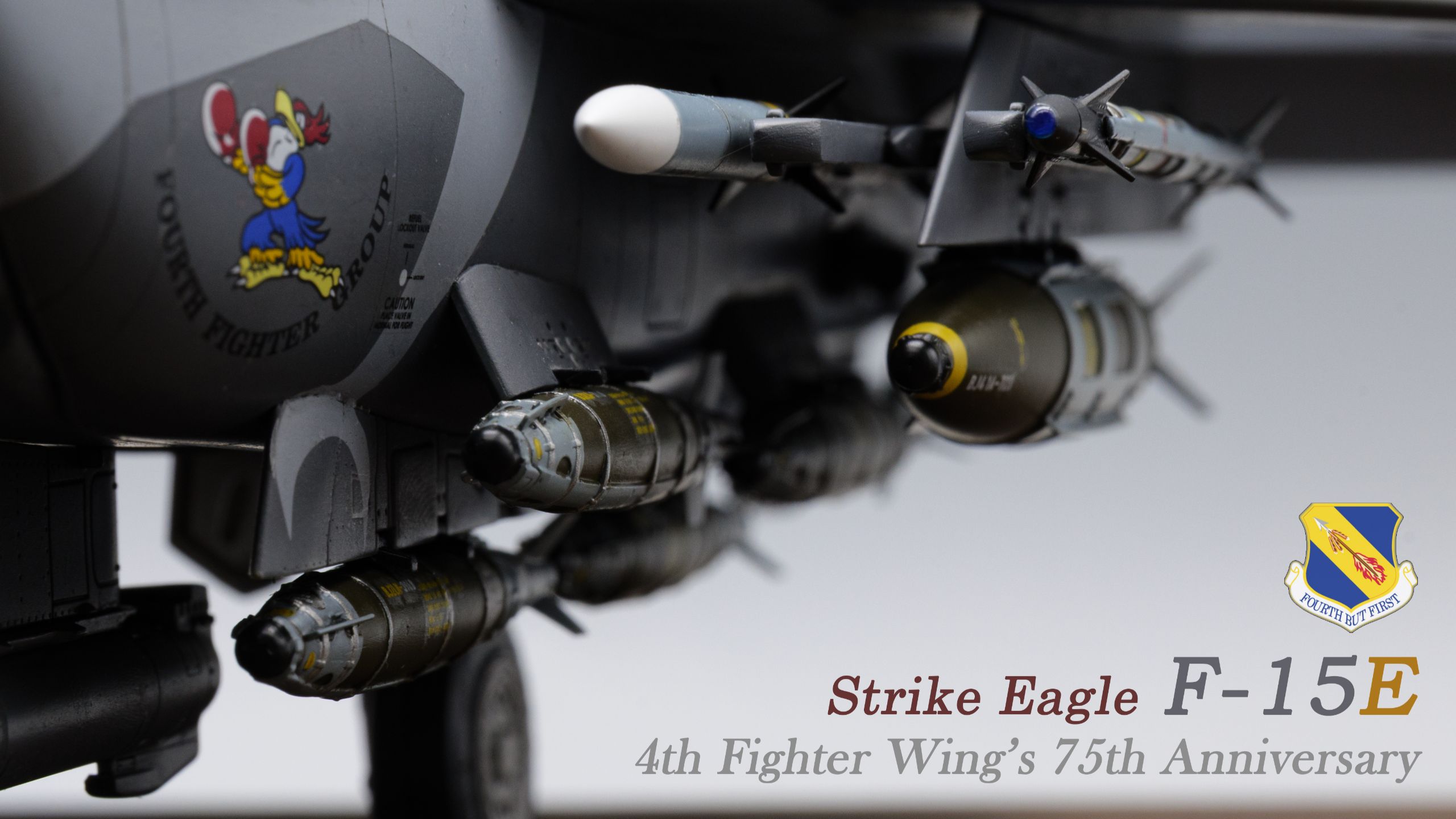 【一个月的战争】F-15E 第四战斗机联队75周年纪念涂装 长城1/48