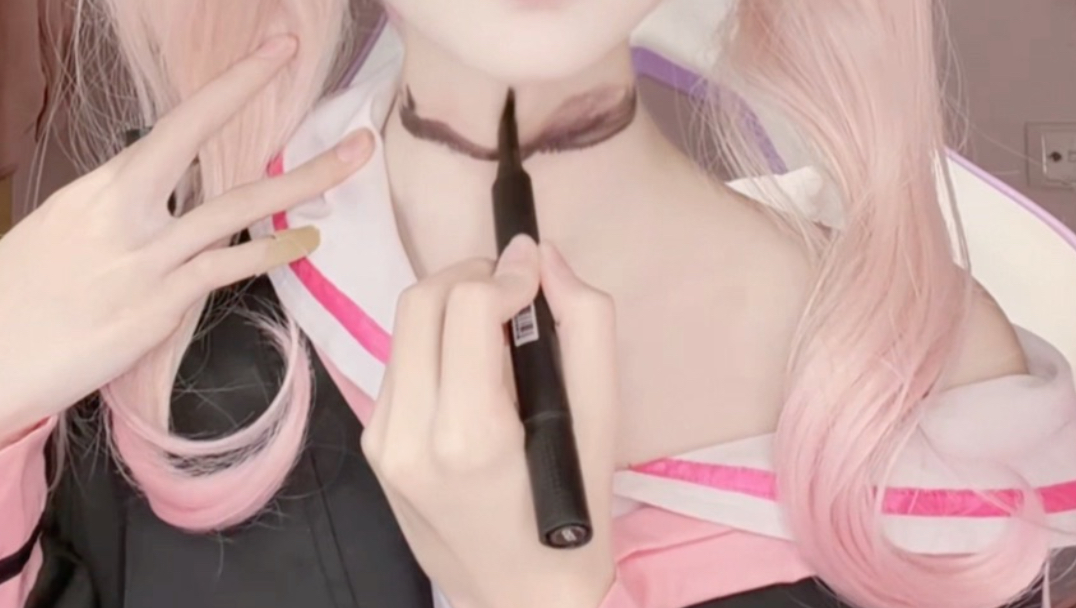 cos小春画虾线教程