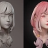 zbrush新手教程：女性人物角色雕刻/上色零基础雕刻方法与技巧-3D人物角色建模教程
