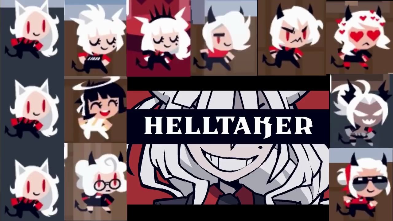 【地狱掠夺者 Helltaker】全角色舞蹈动画 Helltaker all Character Animation + Mittsies - Vitality