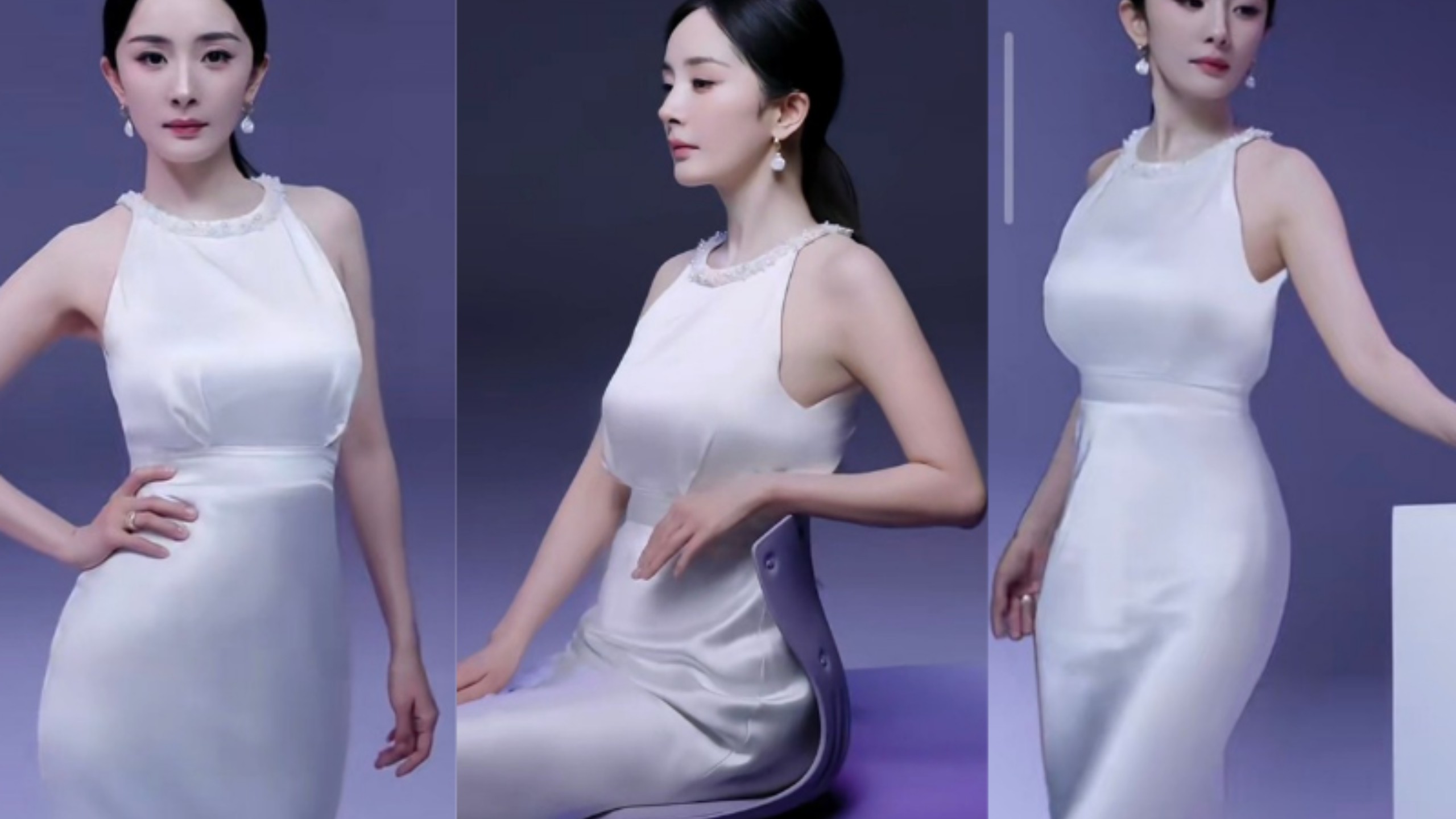 杨幂妈妈新代言-久违的紧身裙 真的好大呀