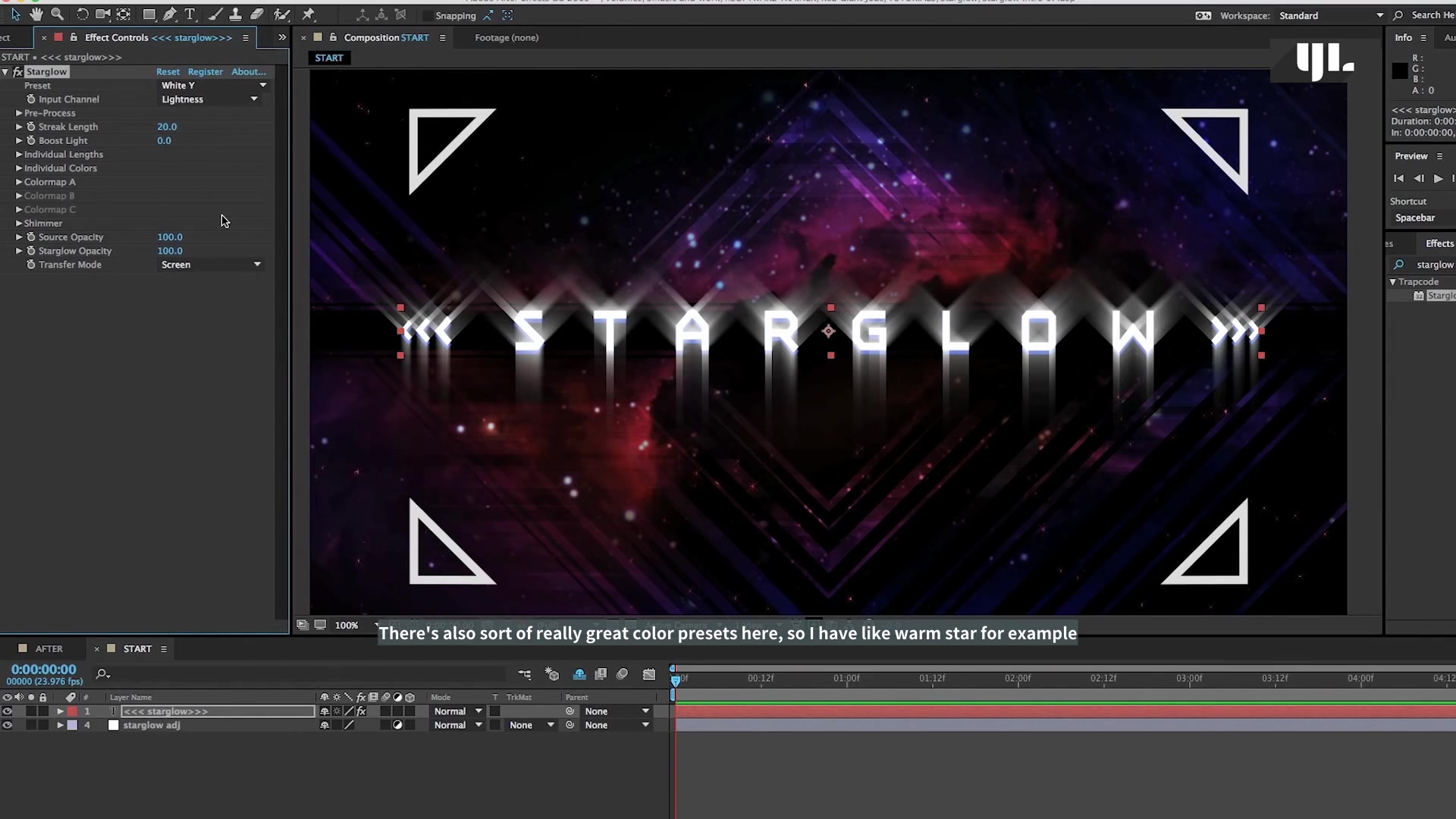 starglow after effects plugin free download