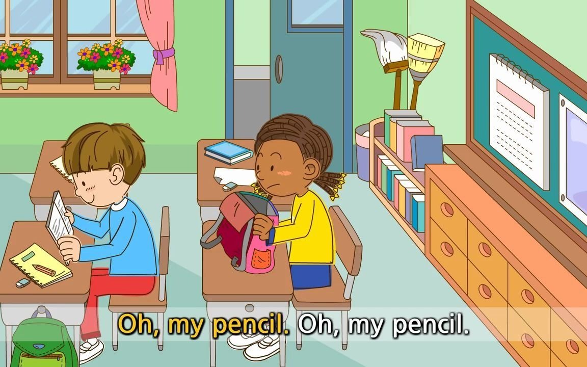 What's this What's that Pencil Eraser English song for Kids Let's