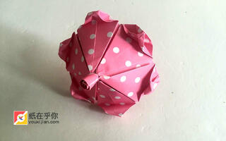 公主伞折纸视频|可爱的公主伞折纸方法步骤图
