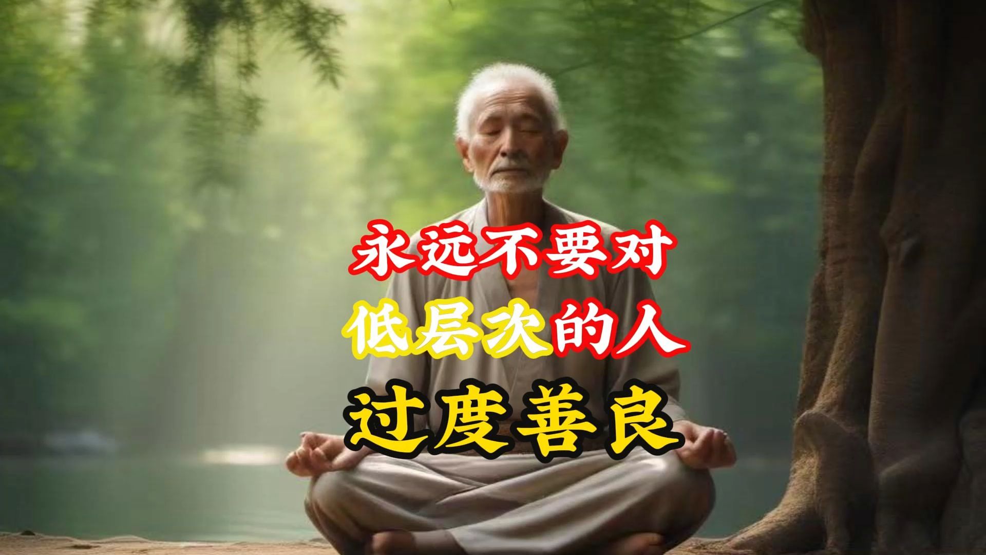 永远不必对低层次的人太好!低层次的人会有这8个表现。不是所有人，都配得上你的善良。