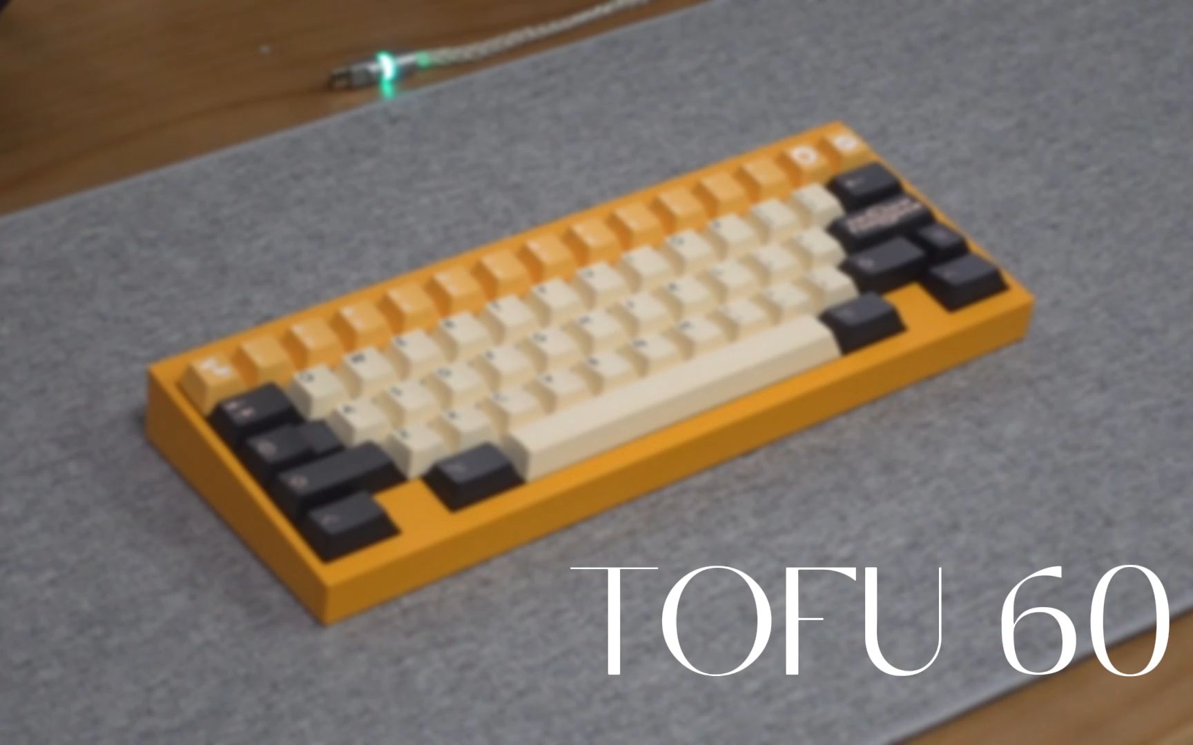 KBDFans TOFU60 2.0 向日葵黄（Cherry HG黑）打字音