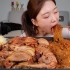 【韩国吃播AmiAmi】阿米姐吃猪腿肉&粉丝&泡菜