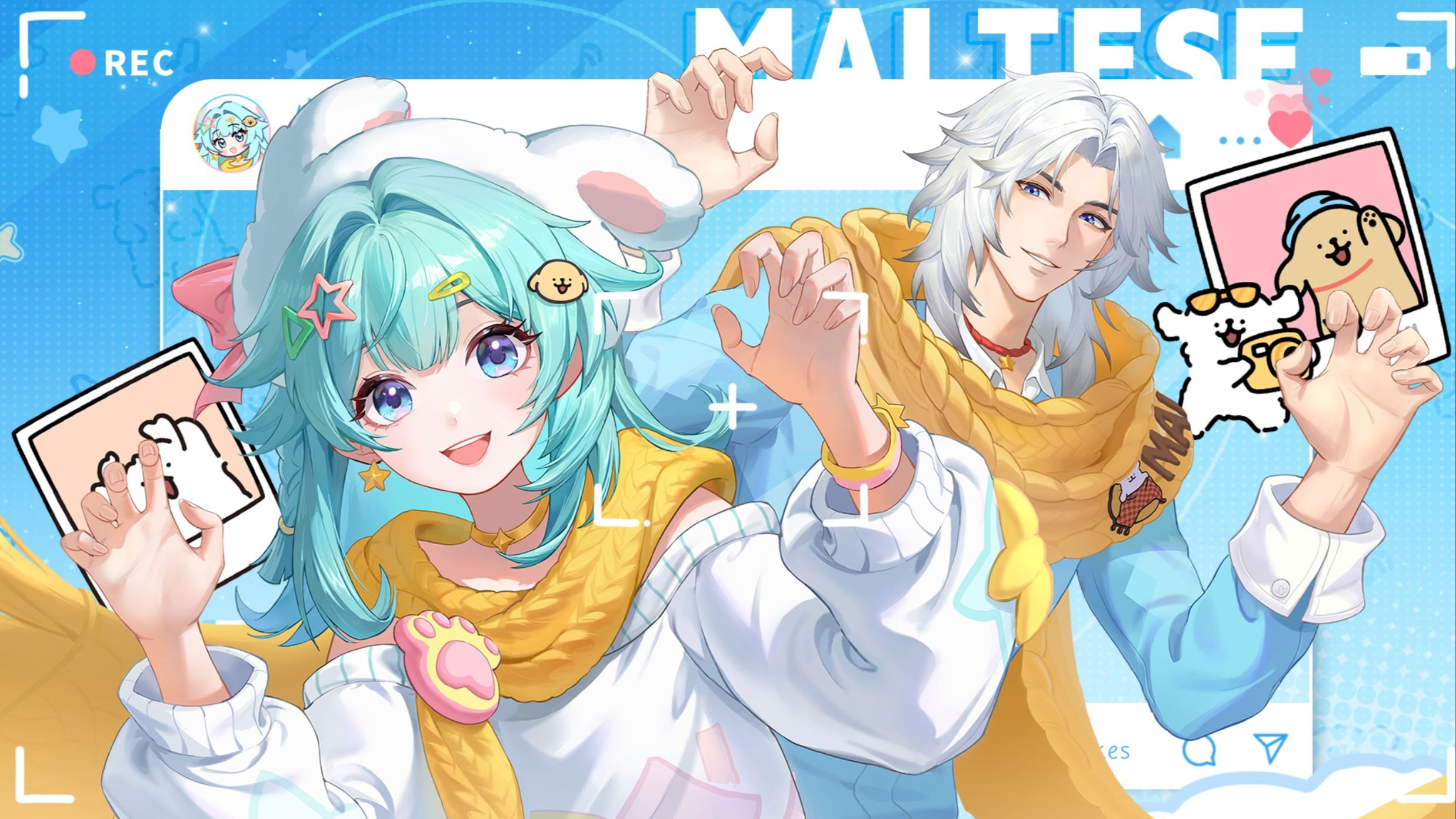 【王者×线条小狗】周瑜小乔赛季战令皮肤宣传PV——幸福是，与你见新年四季