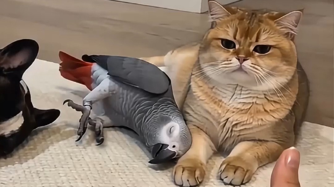 猫：你看你又急
