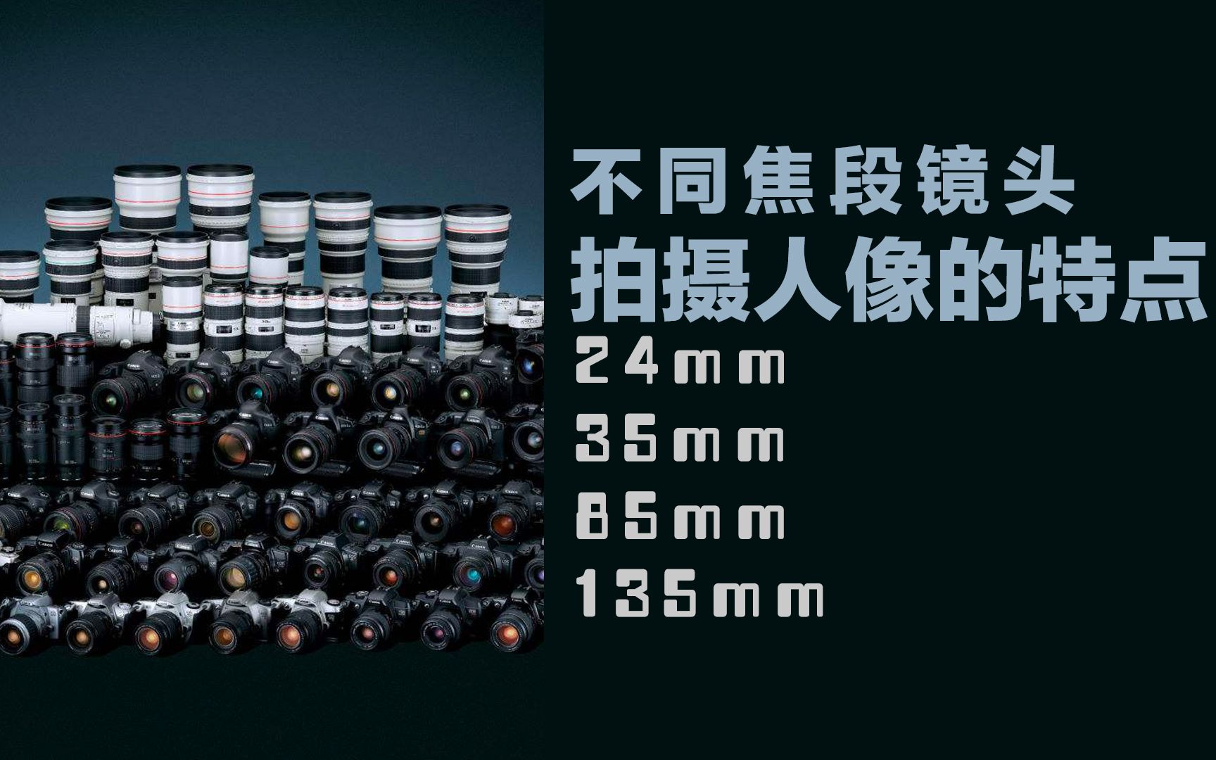 【摄影教学】24mm 35mm 50mm 85mm不同焦段镜头 拍摄人像的特点